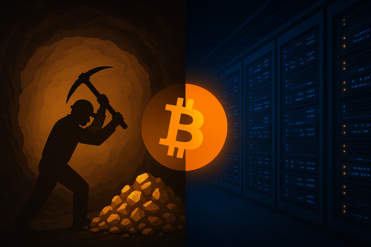 Gold mine vs Bitcoin mining hardware