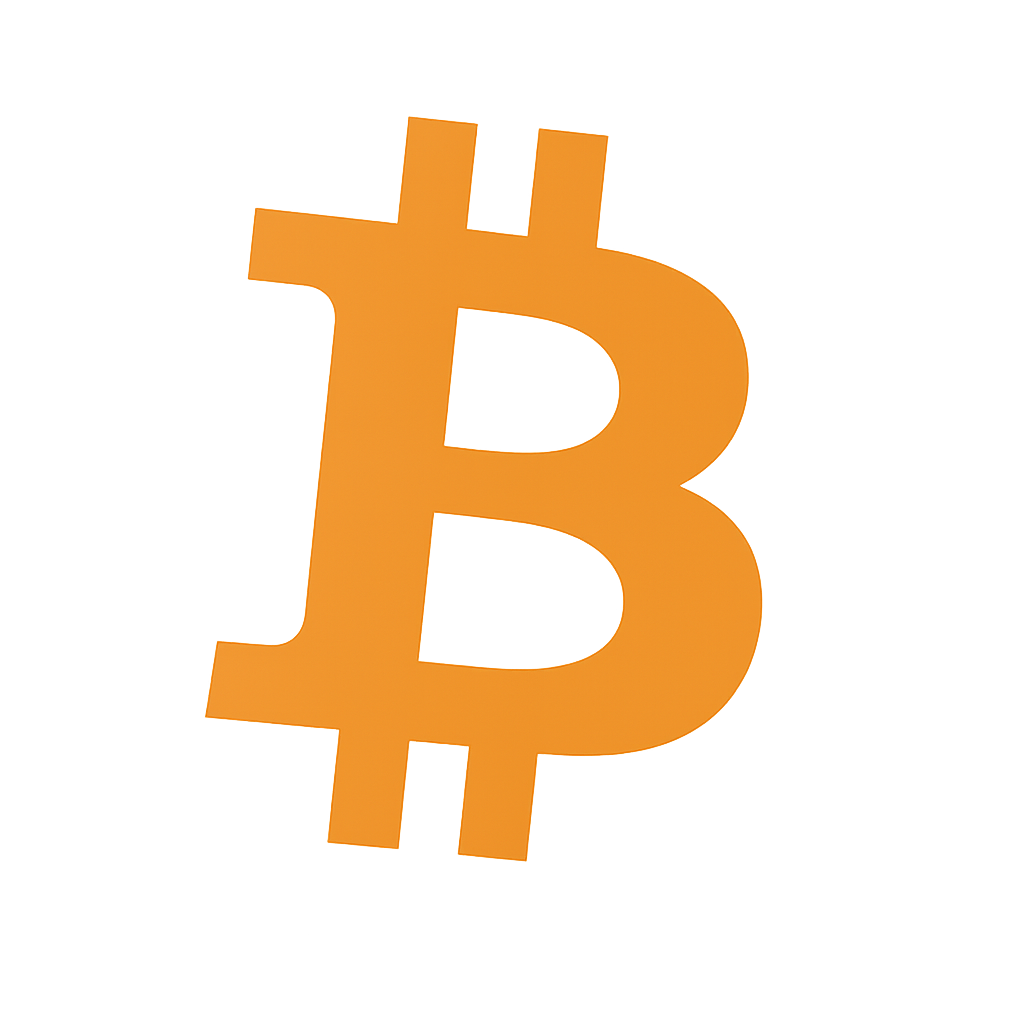 Stylized Bitcoin illustration