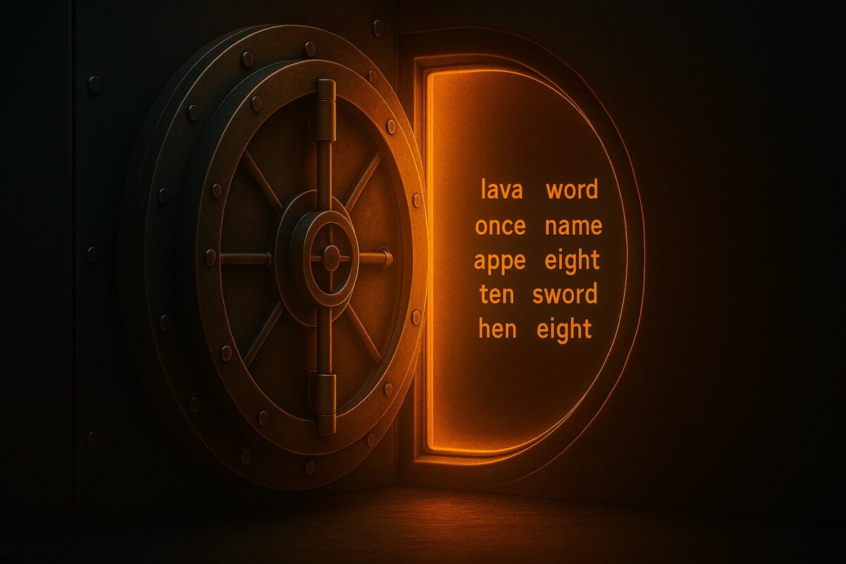 Seed phrase security and wallet recovery in My Crypto Guide dark style