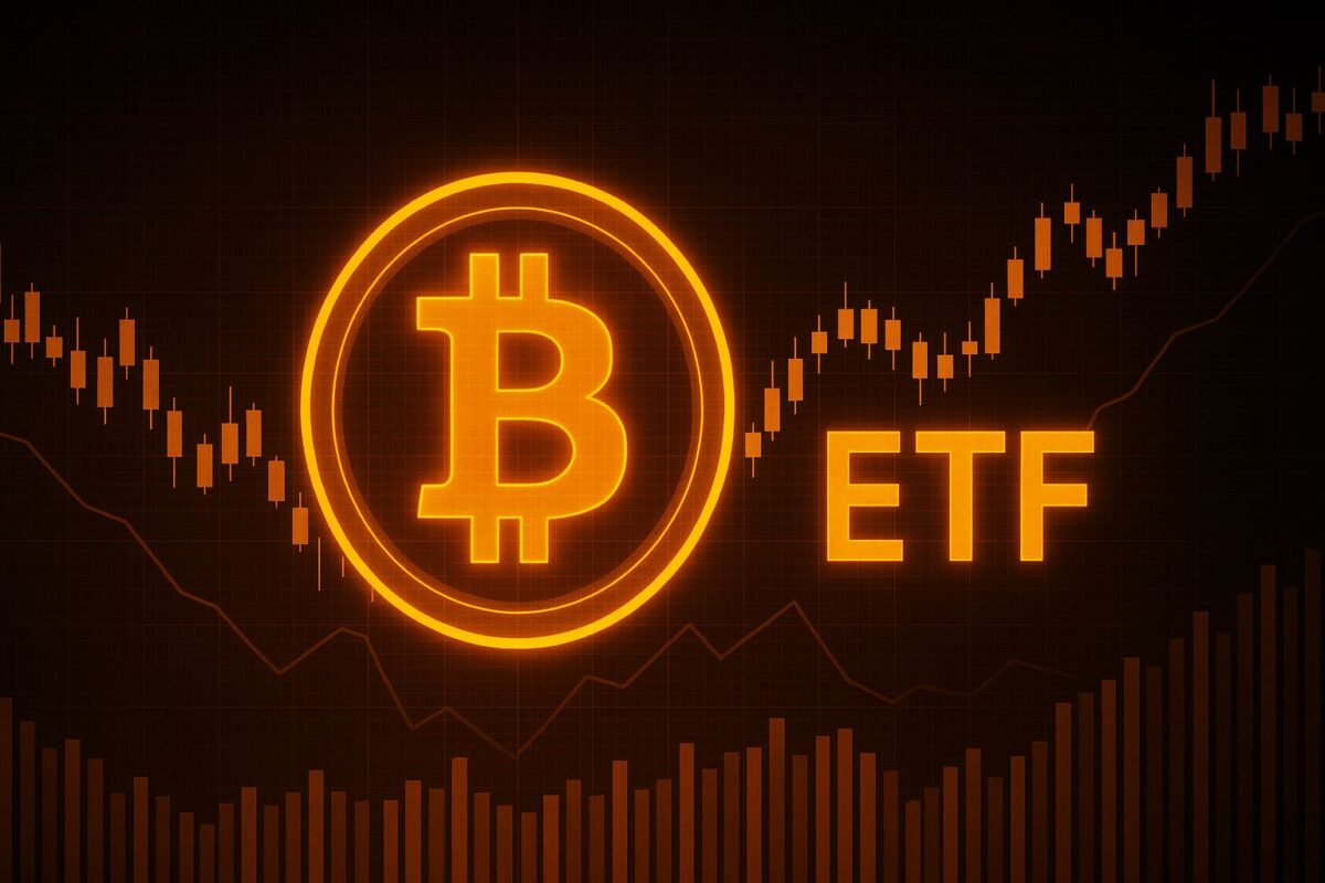Digital Bitcoin ETF illustration for investors in Australia