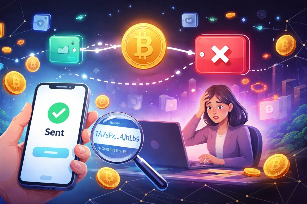 Sending crypto to the wrong address on a blockchain network