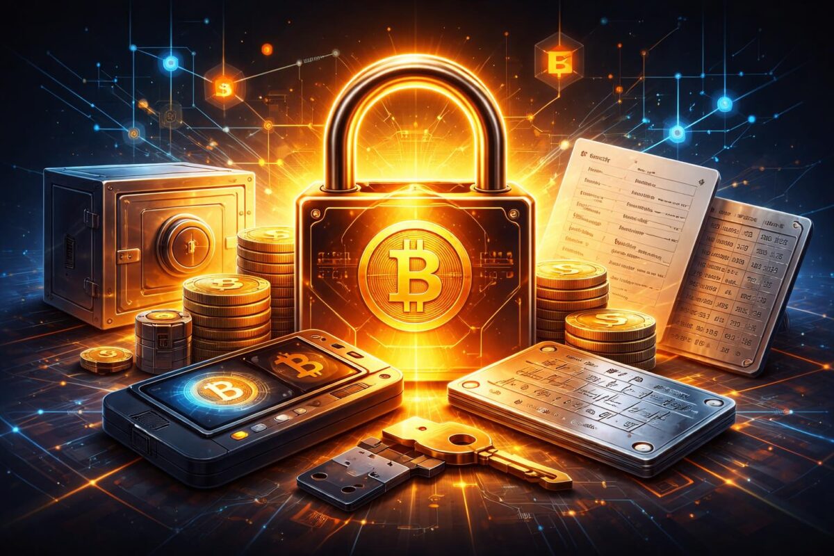 Illustration representing Bitcoin self-custody and secure Bitcoin ownership